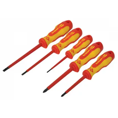 tools Screwdriver Set - Insulated 5 Piece Slotted/PZD - Tools tools Screwdriver Set - Insulated 5 Piece Slotted/PZD Tools
