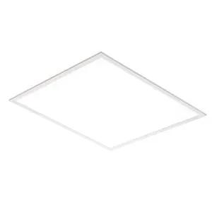 LED ceiling panel light with slim white frame for modern indoor lighting
