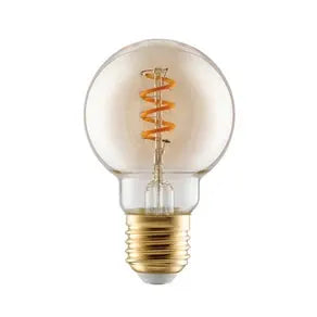 LED bulb E27 4W G60 2,000K filament amber dimmable