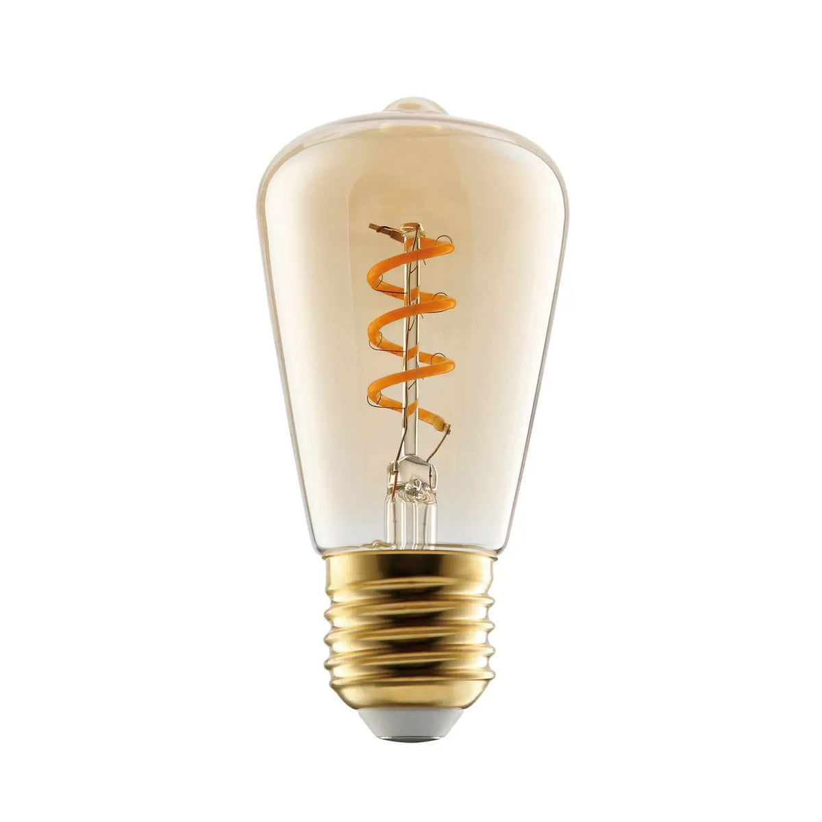 E27 LED bulb 4W ST48 2,000K Filament amber dimmable