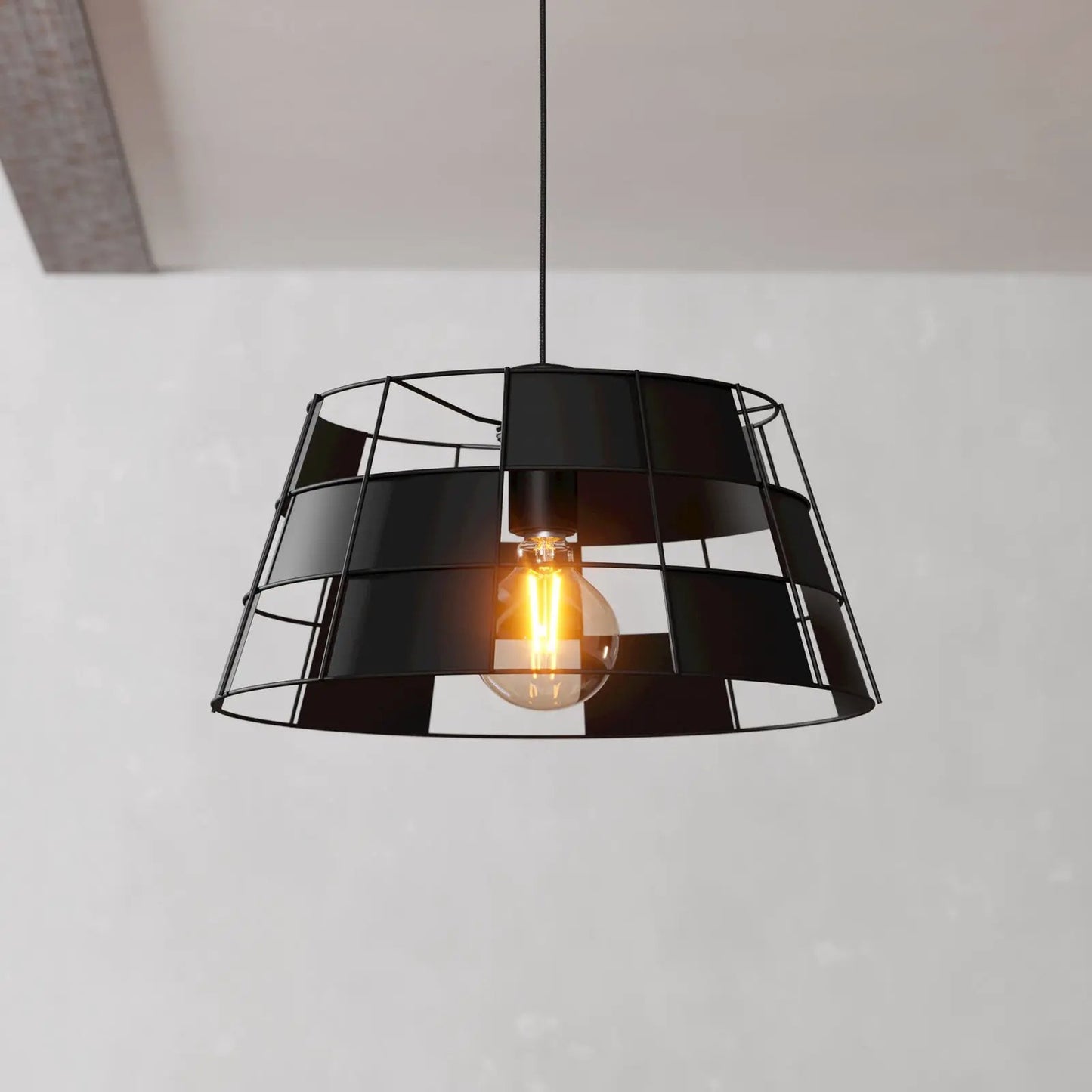 EGLO Pontefract pendant light, steel, black