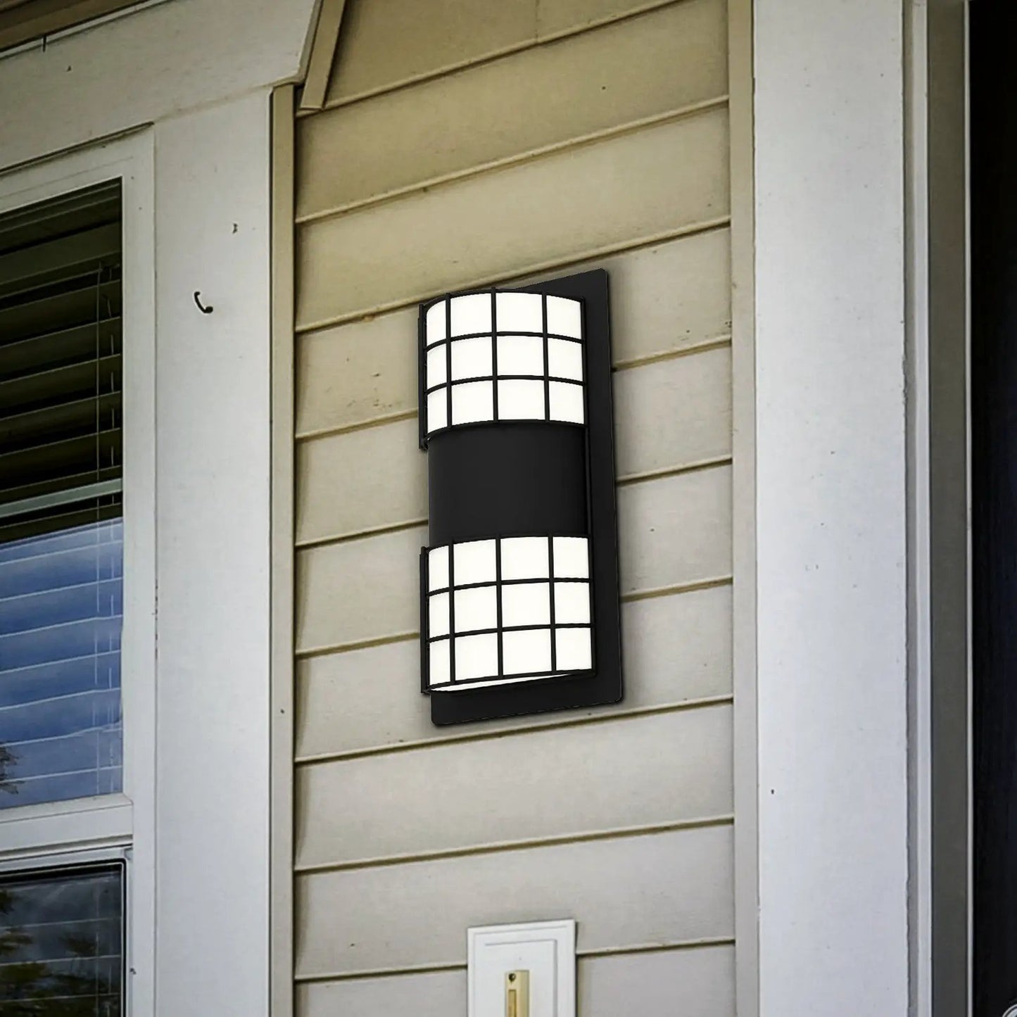 EGLO Cistierna 2 outdoor wall light, black/white