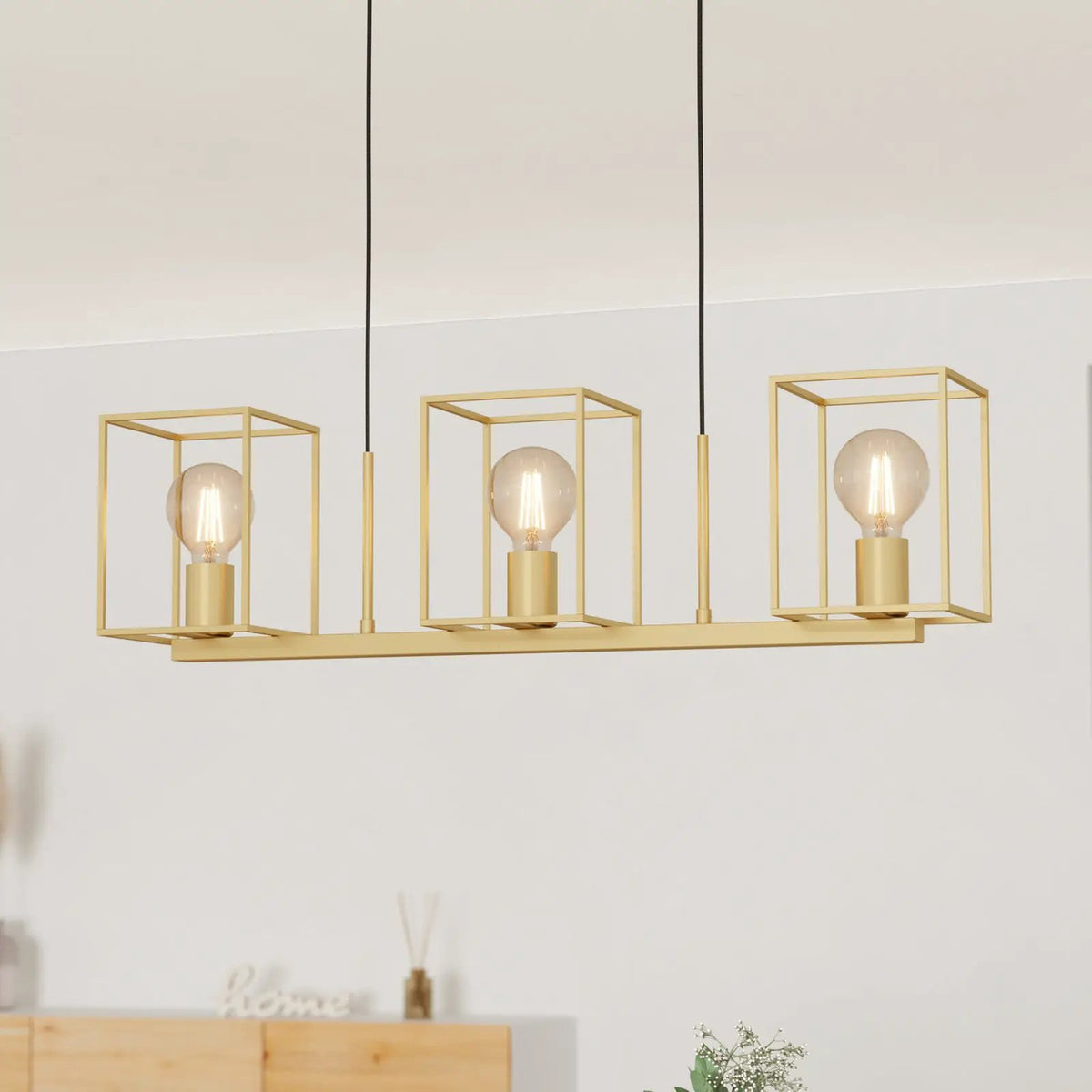 Cumiole pendant light, 3-bulb