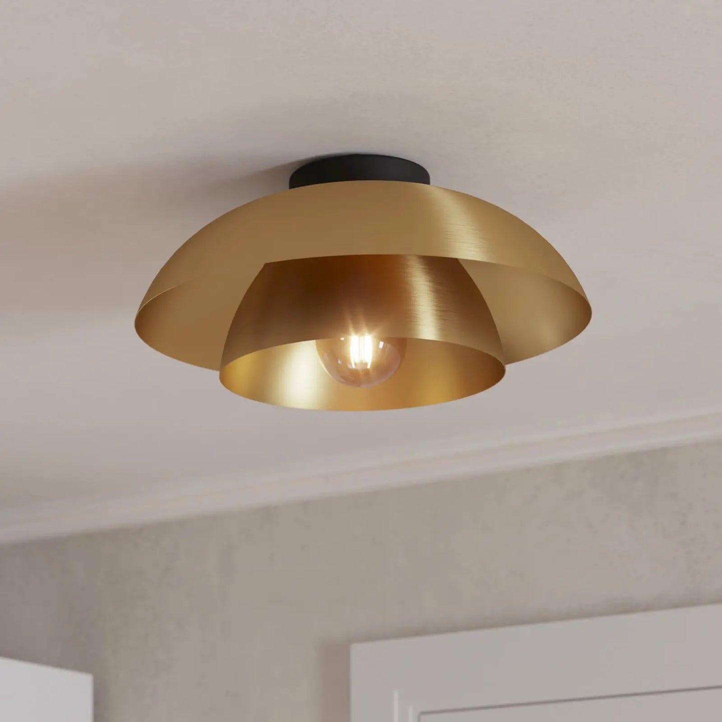 Cenciara ceiling light, brushed brass