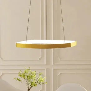 Vallerosa LED pendant light in brass