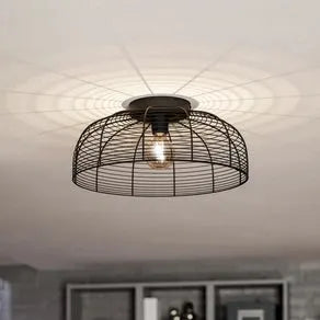 Rinroe ceiling light, Ø 45 cm, black, steel