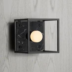 buster and punch Buster + Punch wall light Caged Wall small, black marble - buster and punch Buster + Punch wall light Caged Wall small, black marble