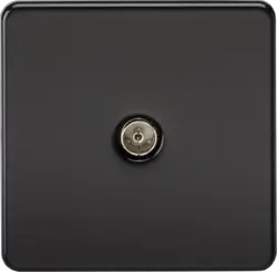 ml matt black TV Outlet (Non-Isolated) - Matt Black - ml matt black TV Outlet (Non-Isolated) - Matt Black