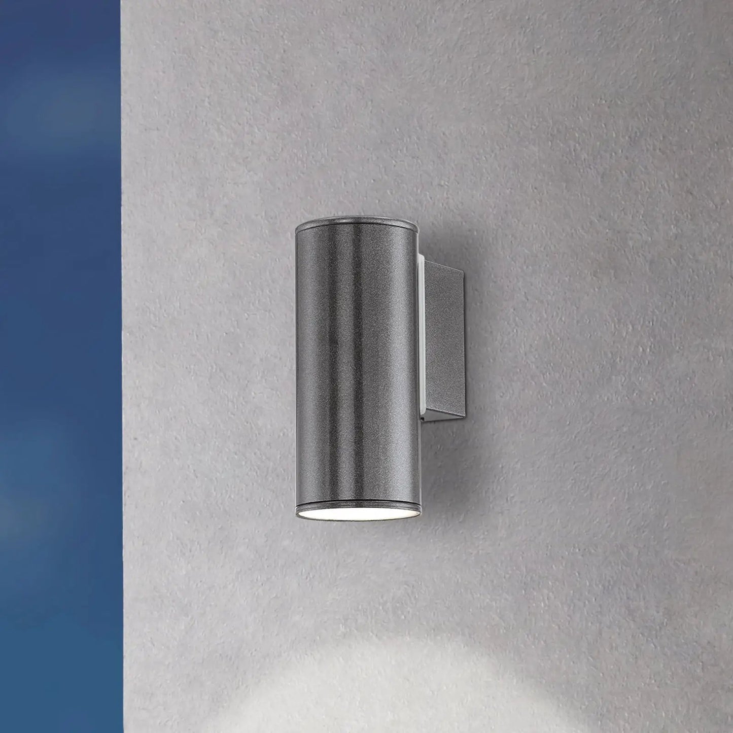 Riga wall lamp, anthracite, height 15 cm, metal