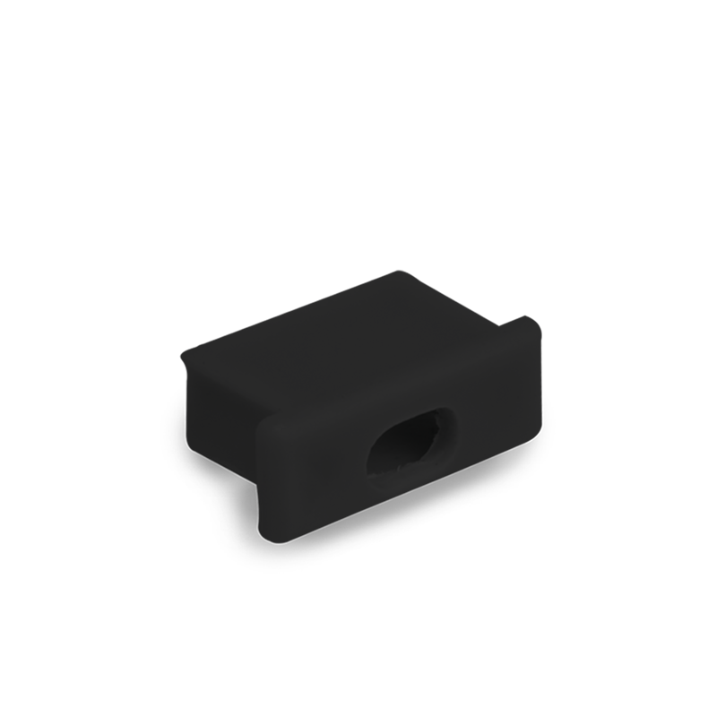 Cable Entry Channel End Cap (EN-CH101) - Black