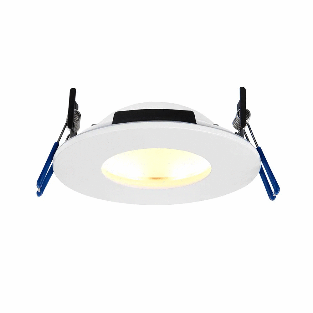 Saxby Fire Rated Saxby OrbitalPRO 4CCT 9W Matt White IP65 - Saxby Fire Rated Saxby OrbitalPRO 4CCT 9W Matt White IP65