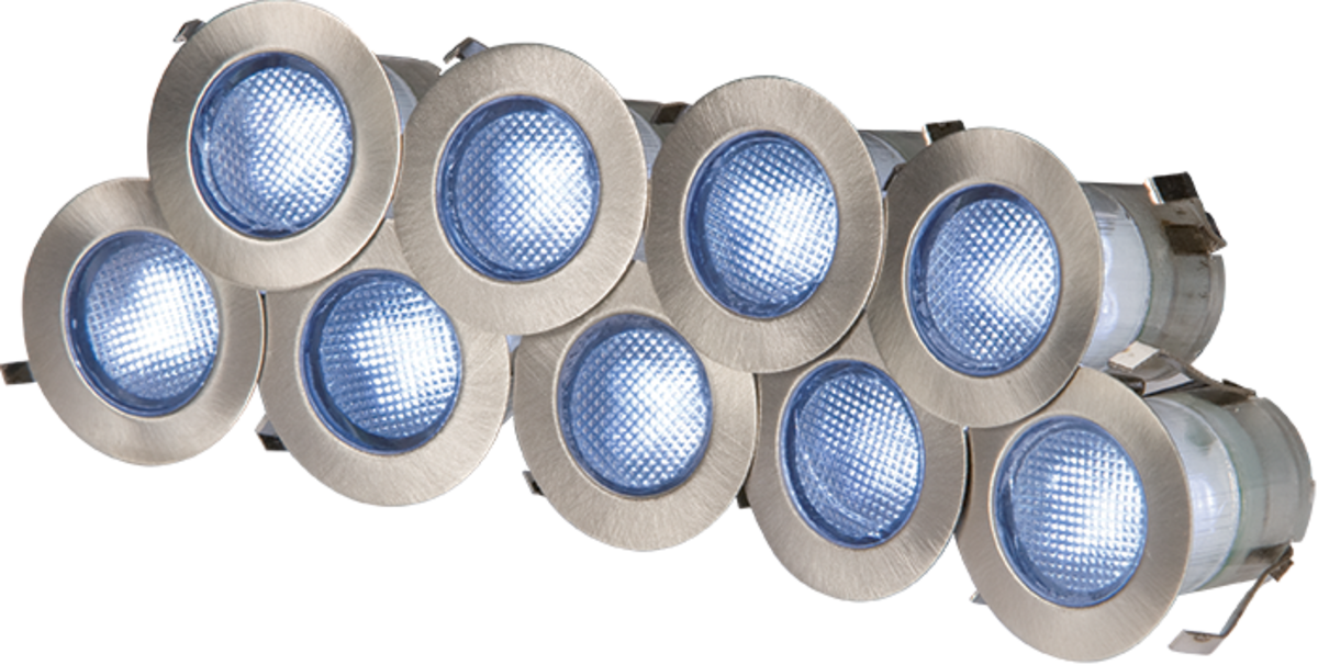 marker light IP65 230V 10x 0.2w Blue LED Kit - marker light IP65 230V 10x 0.2w Blue LED Kit