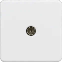 ml matt white TV outlet (Non-Isolated) - Matt white - Electrical ml matt white TV outlet (Non-Isolated) - Matt white Electrical