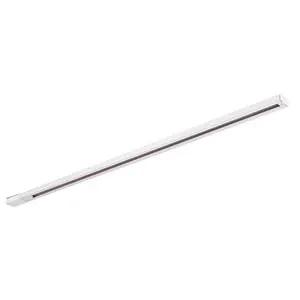 Slim white LED batten light for indoor ceiling or wall installation