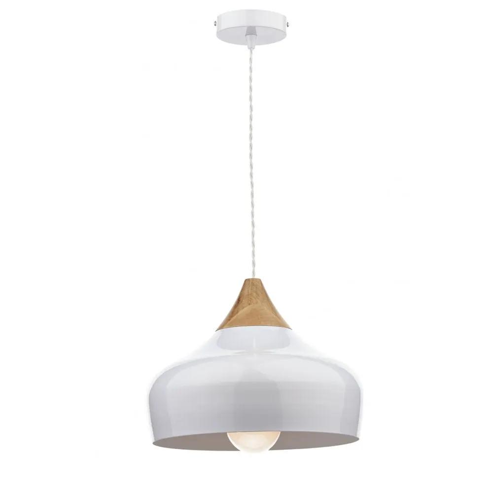 dar lighting Där Lighting Group, Dar GAU0102 Gaucho 1 Light Pendant White - dar lighting Där Lighting Group, Dar GAU0102 Gaucho 1 Light Pendant White