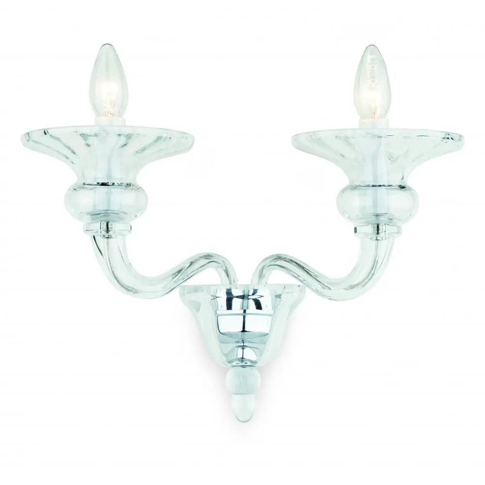 impex Impex Lighting CB301164/02/WB/CH Zagreb Wall Clear Glass - impex Impex Lighting CB301164/02/WB/CH Zagreb Wall Clear Glass