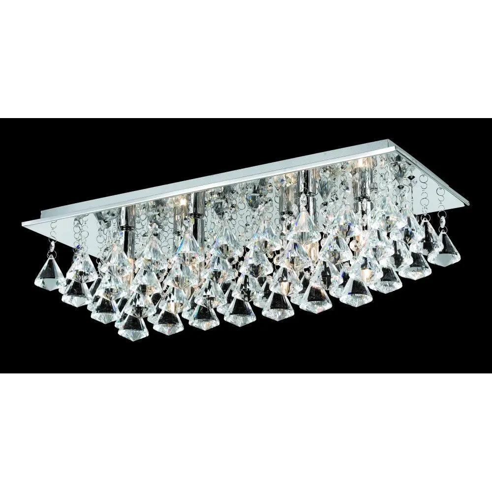 impex Impex Lighting CFH201114/06/PL/CH Parma Oblong Flush Chrome - impex Impex Lighting CFH201114/06/PL/CH Parma Oblong Flush Chrome