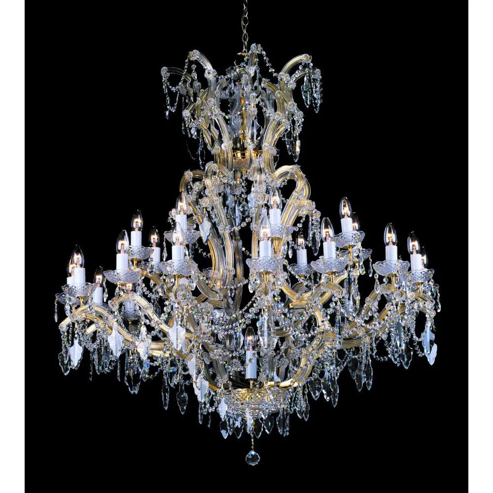 impex Impex Lighting CP04424/24+1 Morina Lead Crystal Gold - impex Impex Lighting CP04424/24+1 Morina Lead Crystal Gold