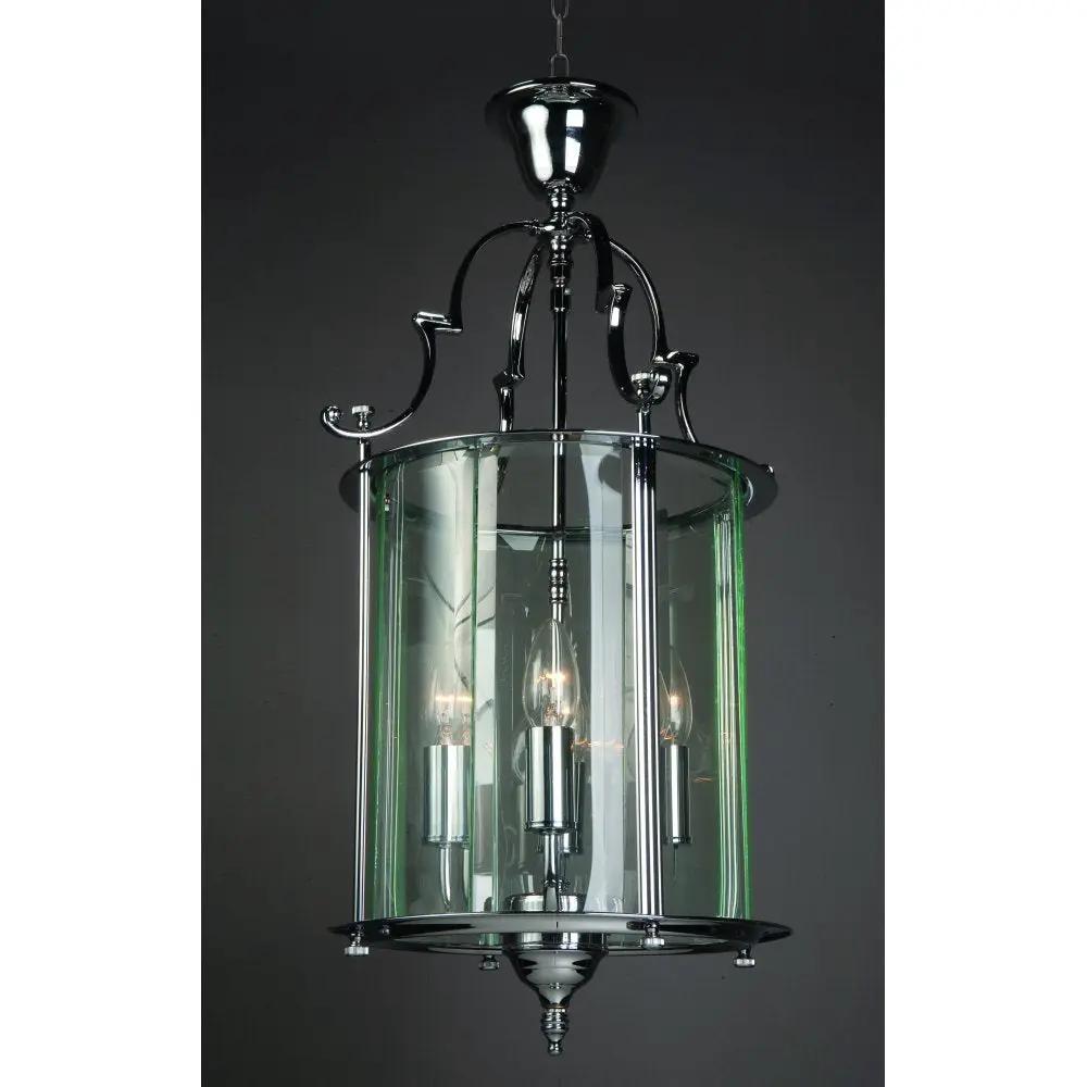 impex Impex Lighting LG07000/11/CH Colchester Glass Chrome Pendant - impex Impex Lighting LG07000/11/CH Colchester Glass Chrome Pendant
