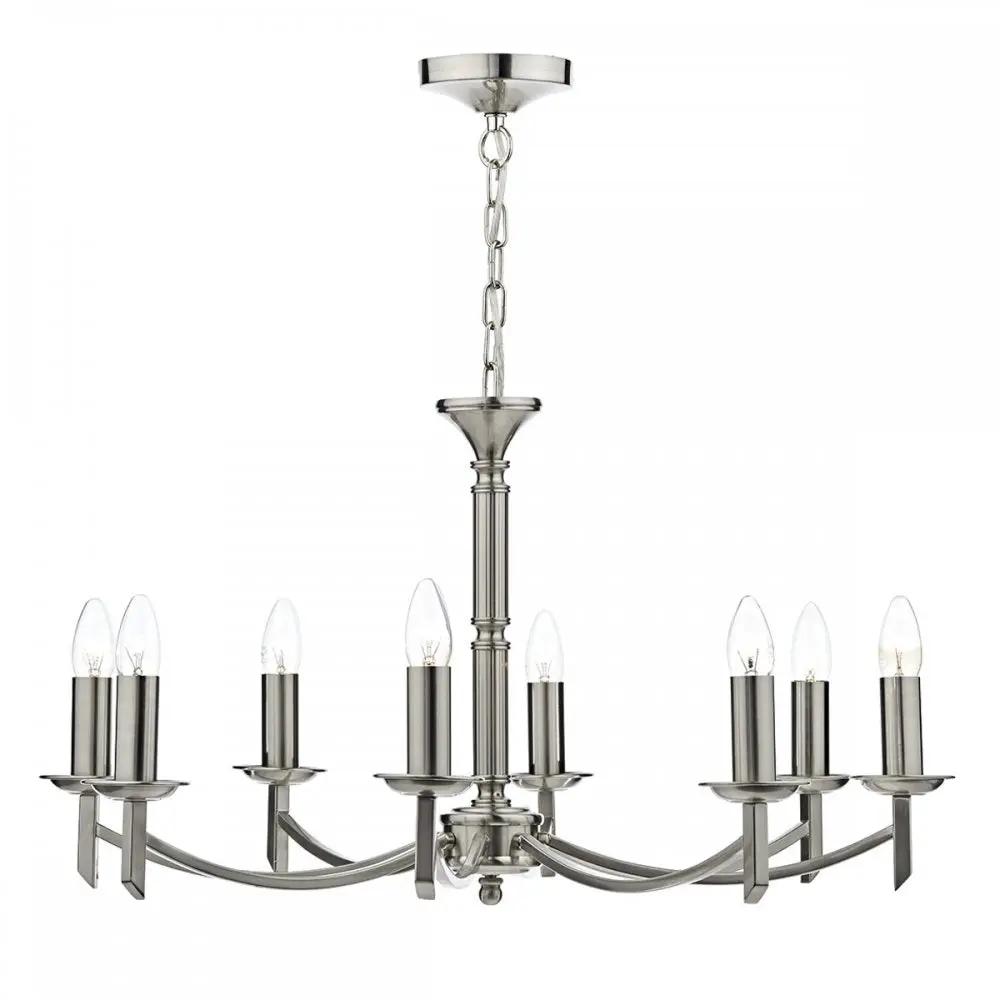 dar lighting Där Lighting Group, Dar AMB0846 Ambassador Pendant Satin Chrome - dar lighting Där Lighting Group, Dar AMB0846 Ambassador Pendant Satin Chrome