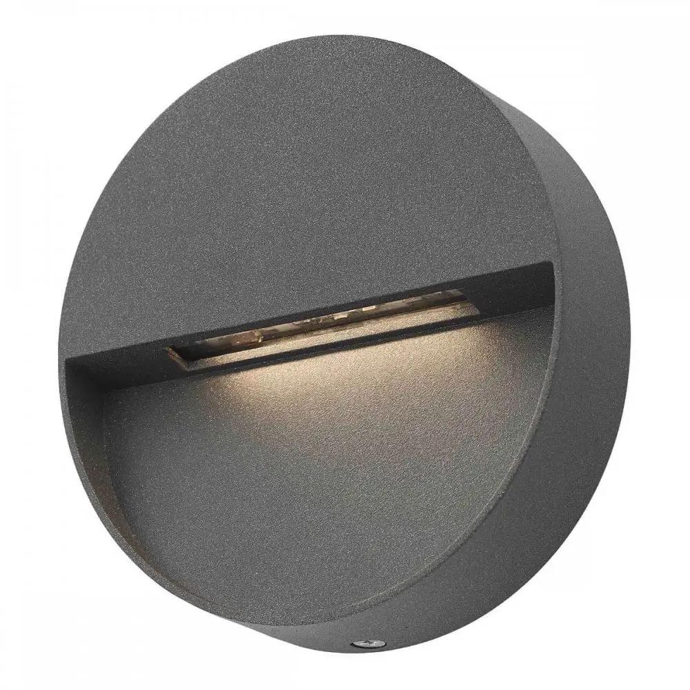 dar lighting Där Lighting Group, Dar UGO2139 Ugo LED Outdoor Wall Light Round Eyelid Anthracite - dar lighting Där Lighting Group, Dar UGO2139 Ugo LED Outdoor Wall Light Round Eyelid Anthracite