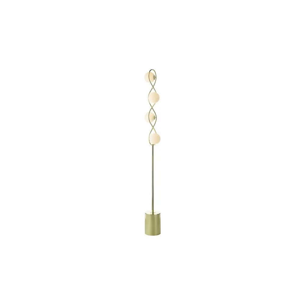dar lighting Där Lighting Group, LYS4935 Lysandra 4 Light Floor Lamp Polished Gold and Opal Glass - dar lighting Där Lighting Group, LYS4935 Lysandra 4 Light Floor Lamp Polished Gold and Opal Glass