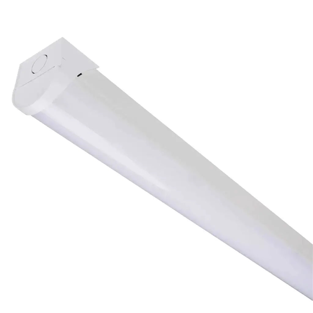 LED batten light fitting with a white diffuser for indoor electrical lighting