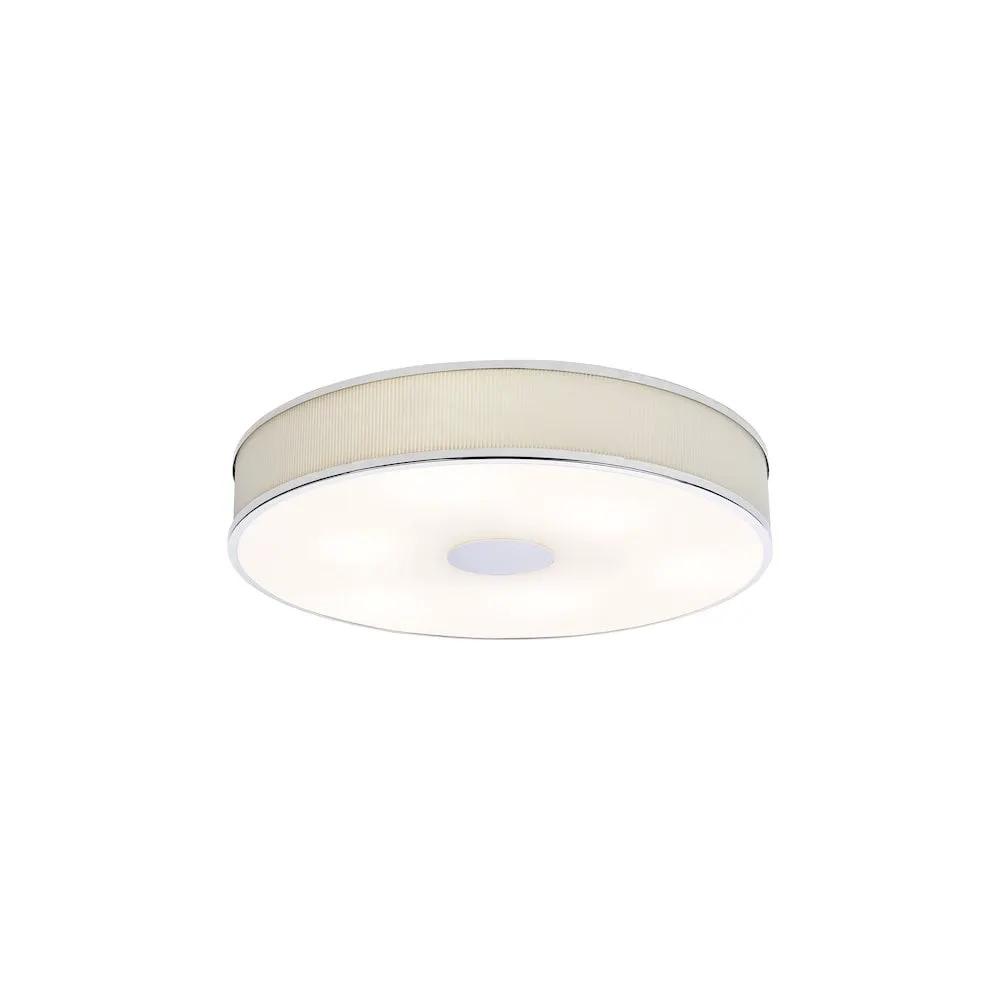 dar lighting Där Lighting Group, ALV6433 Alvaro 6 Light Flush Polished Chrome With Ivory shade - dar lighting Där Lighting Group, ALV6433 Alvaro 6 Light Flush Polished Chrome With Ivory shade