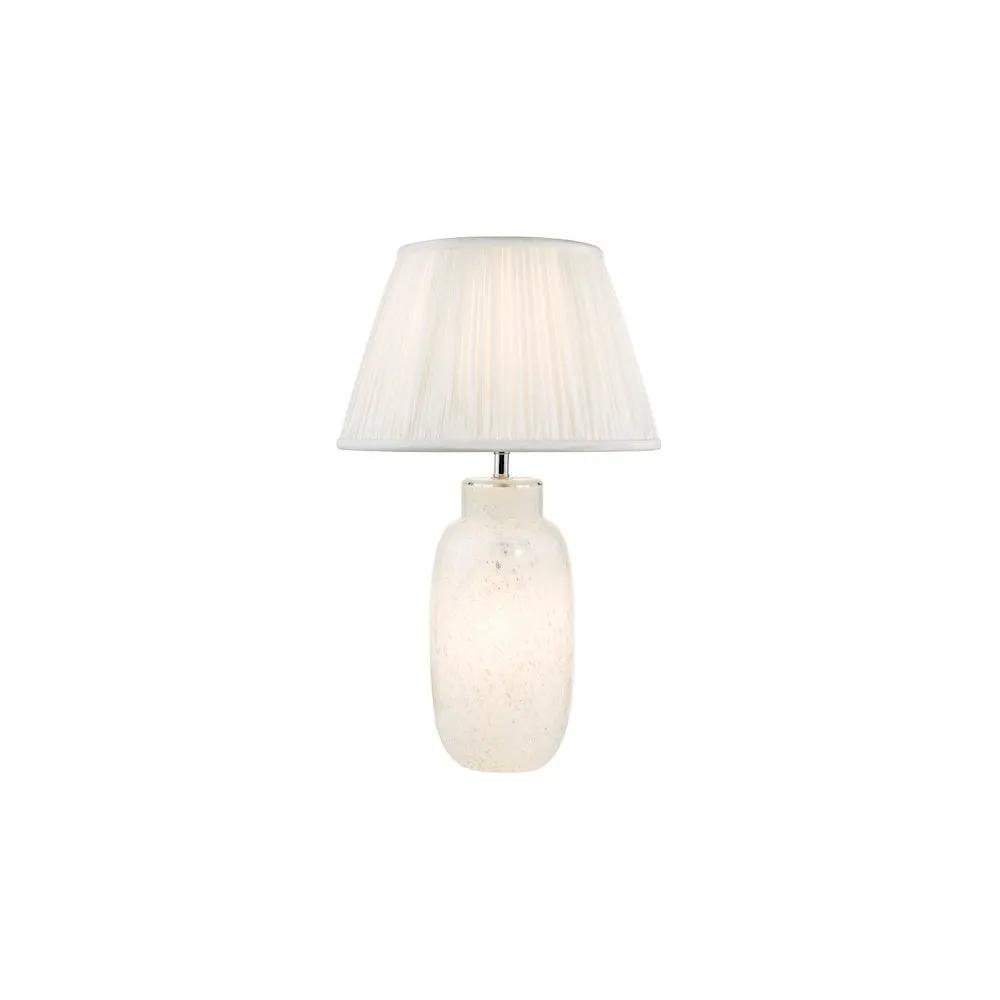 dar lighting Där Lighting Group, ILE422-ULY1615 Ileana Table Lamp White Glass With Shade - dar lighting Där Lighting Group, ILE422-ULY1615 Ileana Table Lamp White Glass With Shade