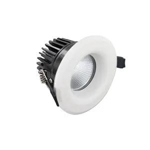 integral fire rated down light 2 LUXFIRE FIRE RATED DOWNLIGHT 70MM CUTOUT IP65 700LM 9W 3000K 55 BEAM DIMMABLE 78LM/W WHITE INTEGRAL - integral fire rated down light 2 LUXFIRE FIRE RATED DOWNLIGHT 70MM CUTOUT IP65 700LM 9W 3000K 55 BEAM DIMMABLE 78LM/W WHITE INTEGRAL