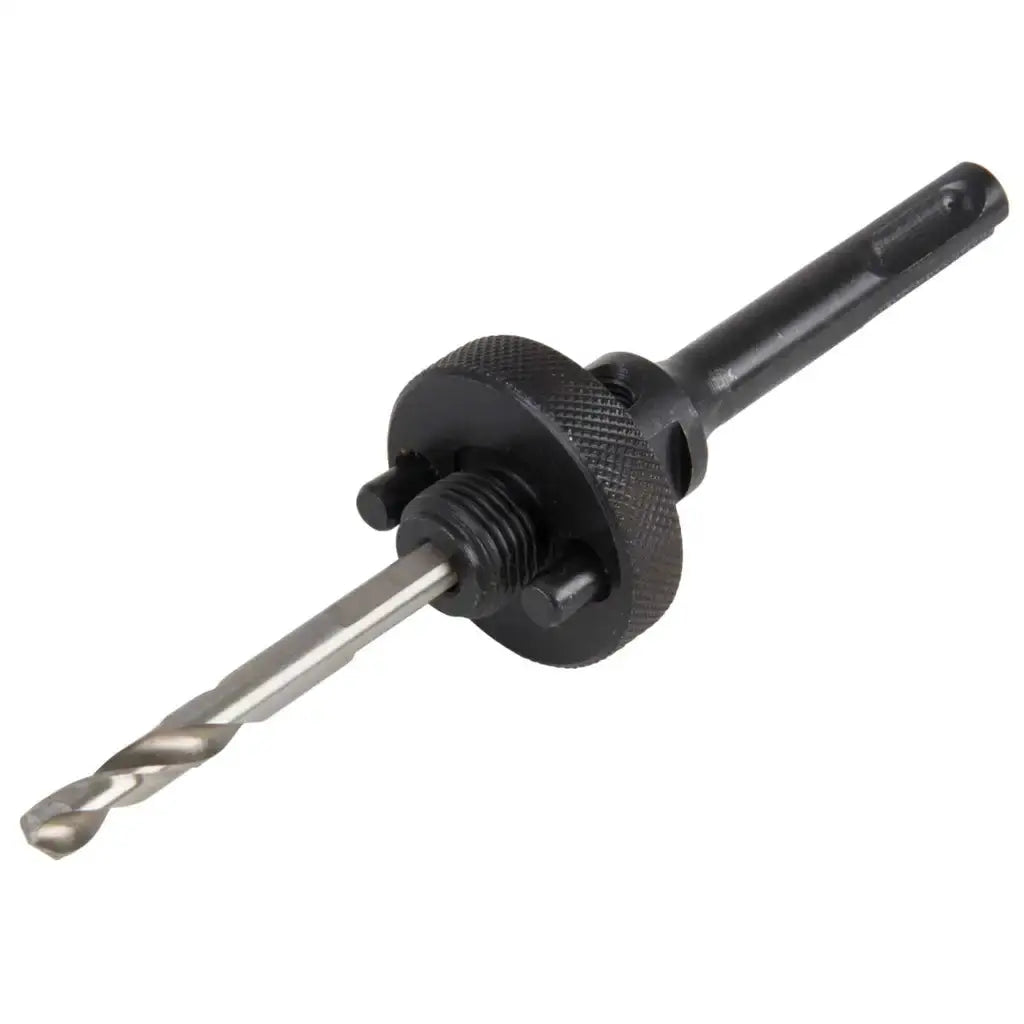 SDS shank hole saw arbor with pilot drill bit for electrical wiring installations