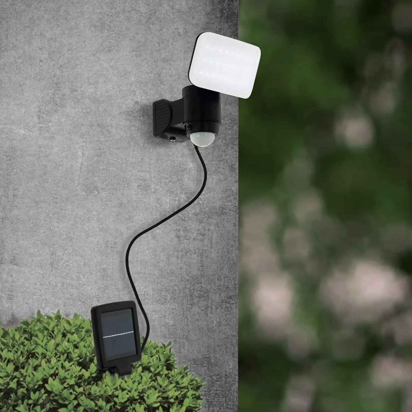 Casabas LED solar lamp with sensor, black