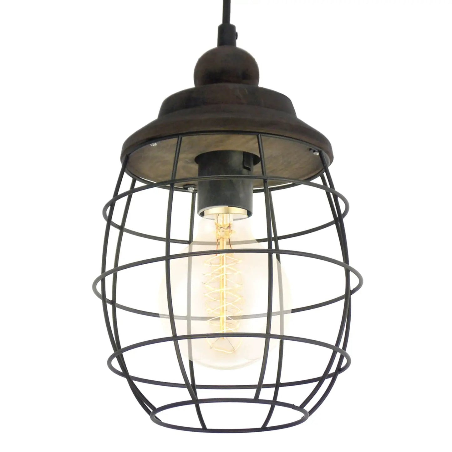 Rustic-design Bampton hanging light