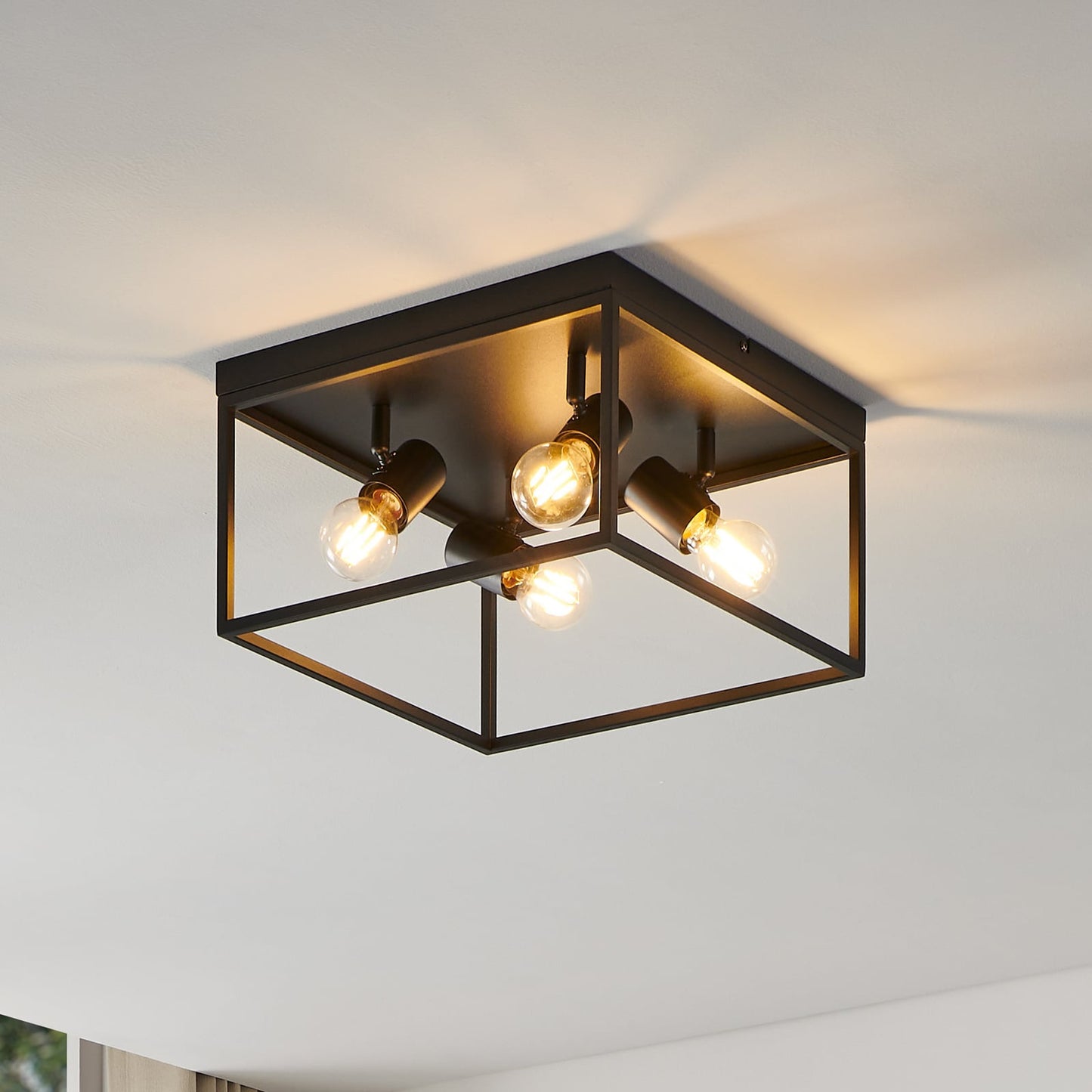 Silentina ceiling lamp four-bulb, 36 x 36 cm