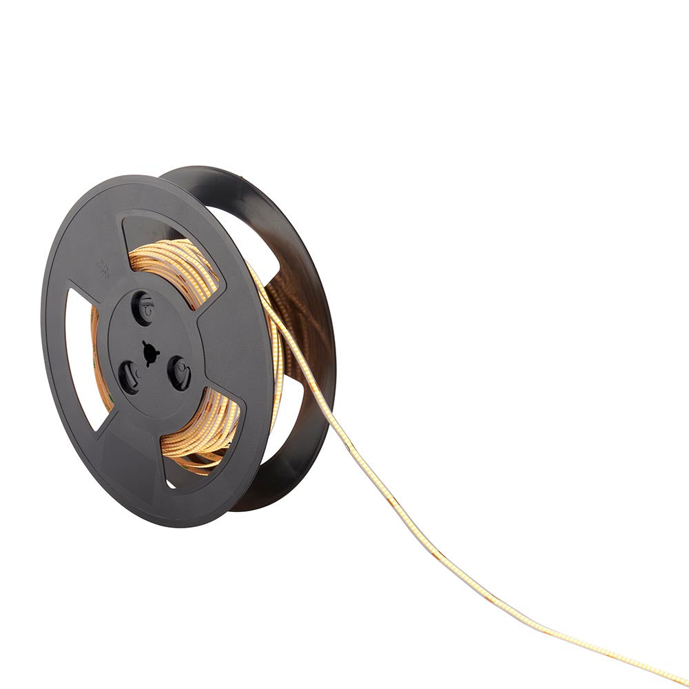 LED strip light reel for home electrical lighting, flexible and energy-efficient