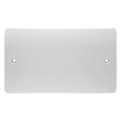 2 gang blank plate metal wiring accessory for electrical sockets or switches