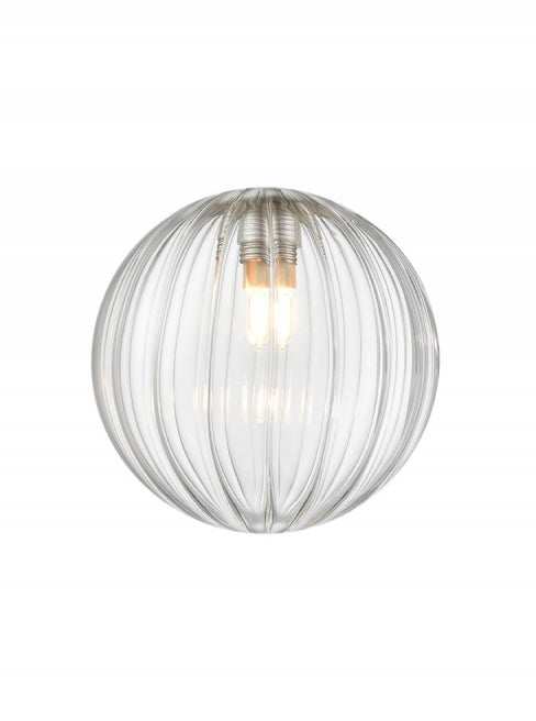 Franklite 120mm Glass - Clear Ribbed Sphere - Accessory Franklite 120mm Glass - Clear Ribbed Sphere Accessory