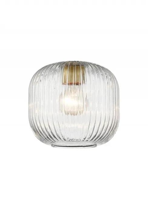 Franklite Ribbed Clear Glass 200mm - Accessory Franklite Ribbed Clear Glass 200mm Accessory
