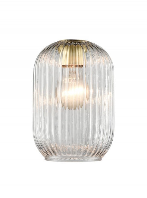Franklite Ribbed Clear Glass 150mm - Accessory Franklite Ribbed Clear Glass 150mm Accessory