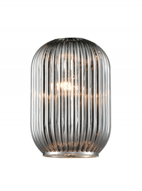 Franklite Ribbed Smoked Glass 150mm - Accessory Franklite Ribbed Smoked Glass 150mm Accessory