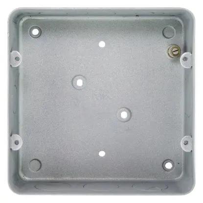 Metal 6 and 8 gang 40mm flush back box for electrical switches and sockets