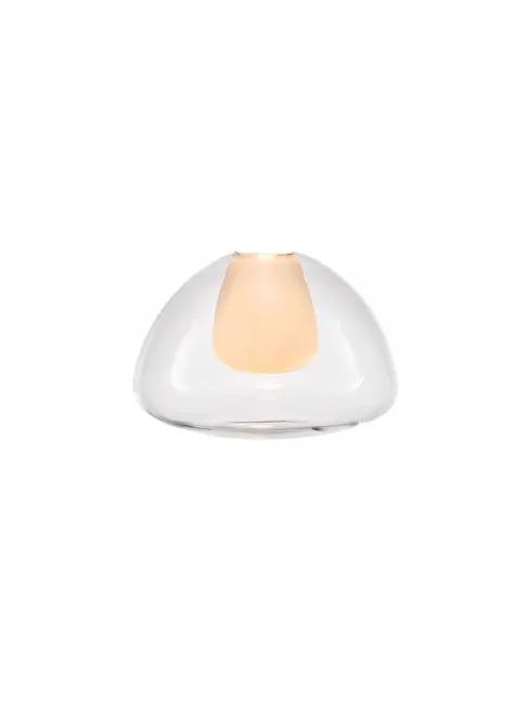 Franklite Bowl Shaped Clear Glass With Opal Diffuser 150mm - Accessory Franklite Bowl Shaped Clear Glass With Opal Diffuser 150mm Accessory