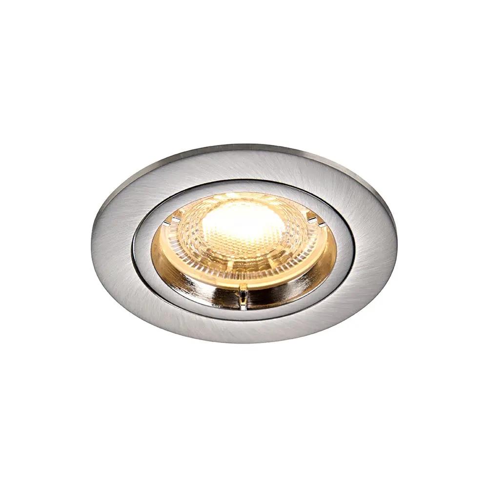 saxby non fire rated downlight Saxby Cast GU10 Fixed Downlight - Satin Nickel - saxby non fire rated downlight Saxby Cast GU10 Fixed Downlight - Satin Nickel