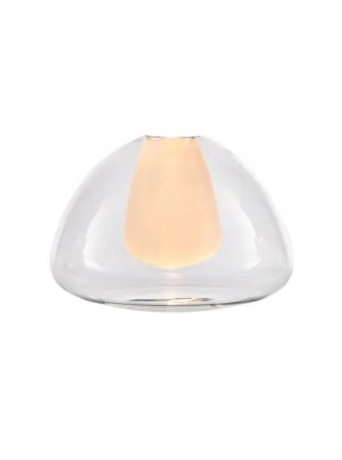 Franklite Bowl Shaped Clear Glass With Opal Diffuser 200m - Accessory Franklite Bowl Shaped Clear Glass With Opal Diffuser 200m Accessory