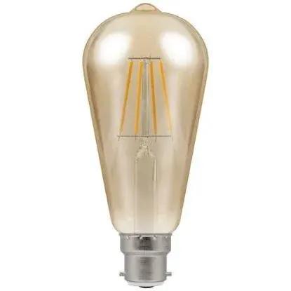 Dimmable LED ST64 filament antique light bulb with B22 bayonet cap