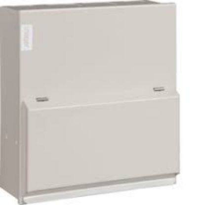 6-way 100A consumer unit with switch disconnector incomer, electrical distribution box