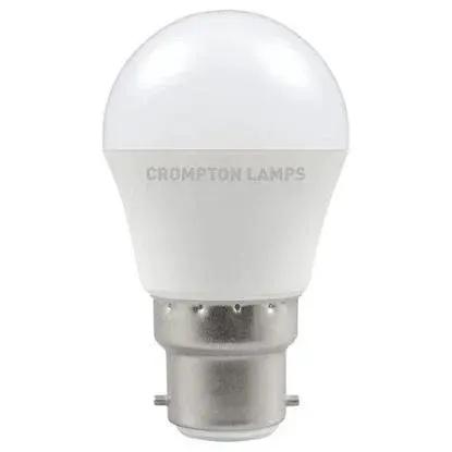 Cool white LED round B22 light bulb with thermal plastic base for home and office lighting