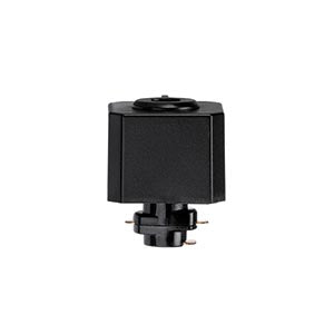Black electrical relay switch component for LED lighting and wiring accessories