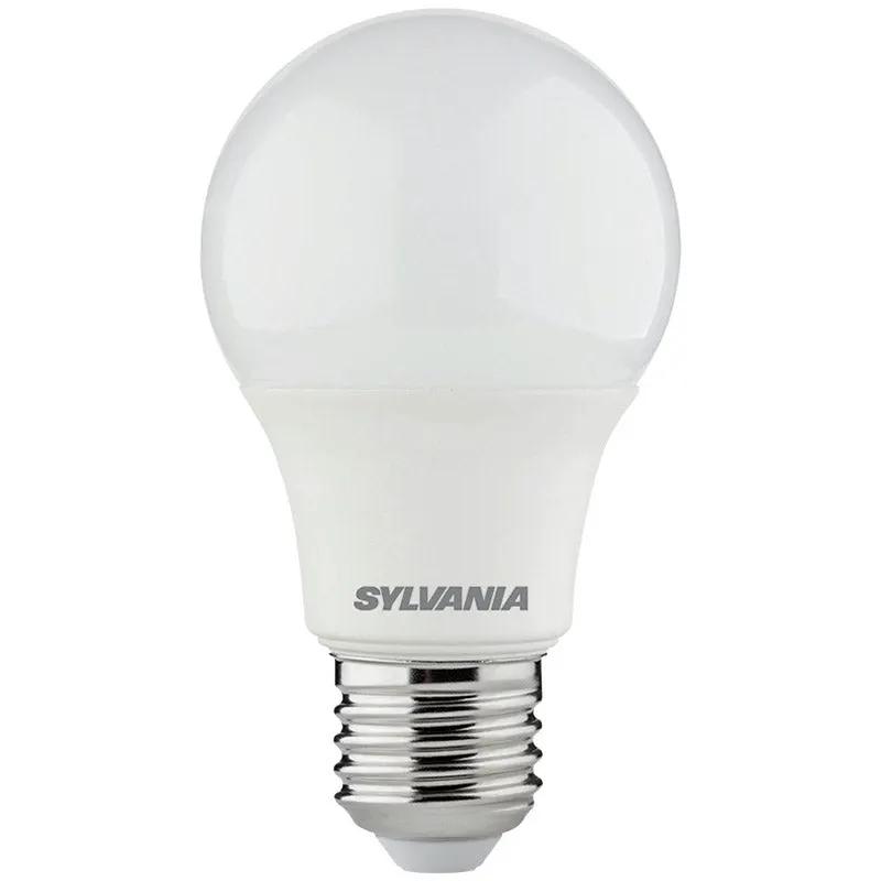 LED light bulb with frosted glass and screw base, suitable for home lighting