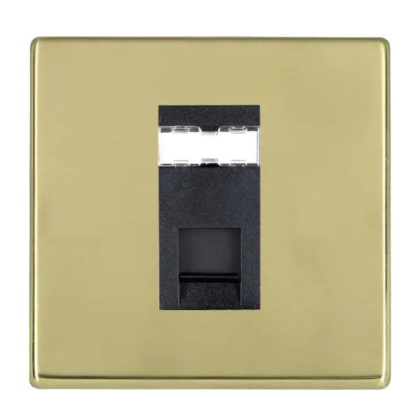 Hamilton Hart CFX Polished Brass 1 Gang RJ45 CAT5E Data Outlet